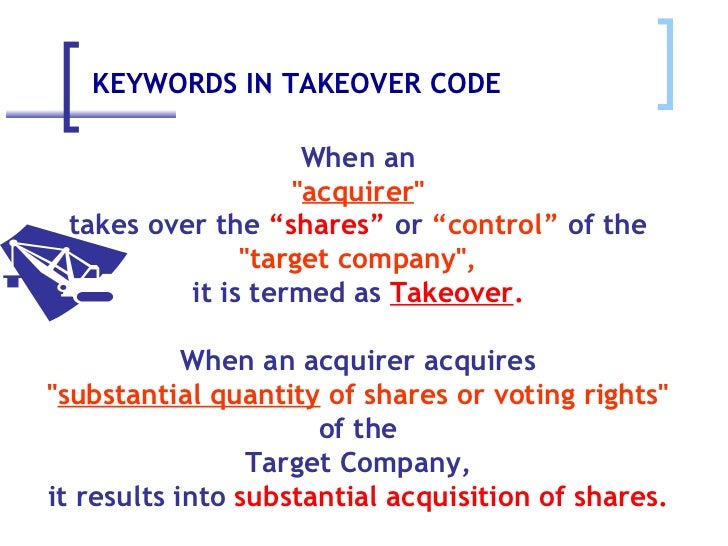 Takeover Code Presentation Ludhiana 17 9 06
