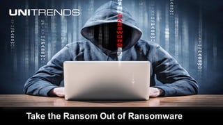 © 2016 Unitrends 1
Uni*
r
Take the Ransom Out of Ransomware
 