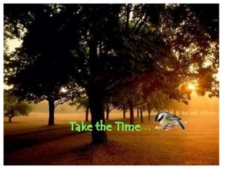 Take the time