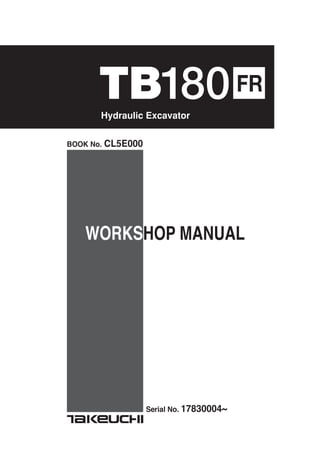 0-1
WORKSHOP MANUAL
Serial No. 17830004~
BOOK No. CL5E000
 