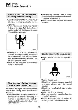 Takeuchi tb25 fr compact excavator operator manual PDF