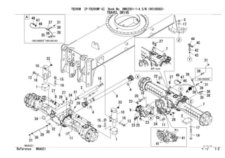 Takeuchi tb295 w hydraulic excavator parts catalogue manual