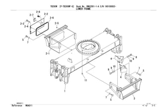 Takeuchi tb295 w hydraulic excavator parts catalogue manual