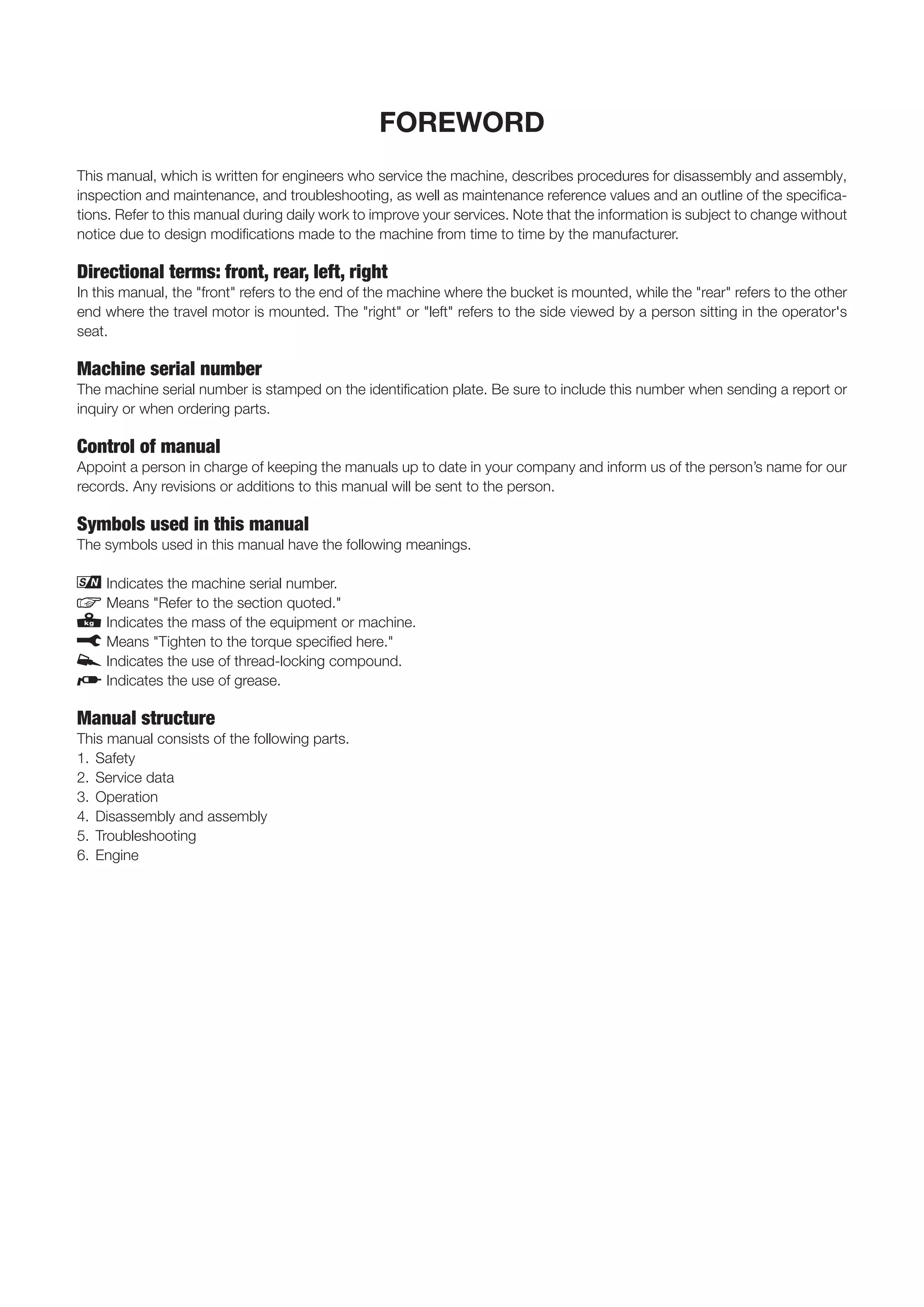 TAKEUCHI TL150 CRAWLER LOADER SERVICE REPAIR MANUAL