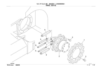 Takeuchi tl8 track loader parts catalogue manual (serial no. 200800002