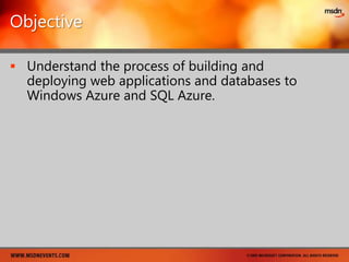 Azure Platform Data Storage OptionsSQL Azure