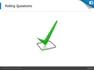 Take Your Query Tool to the Next Level with Sequel
Polling Questions
 