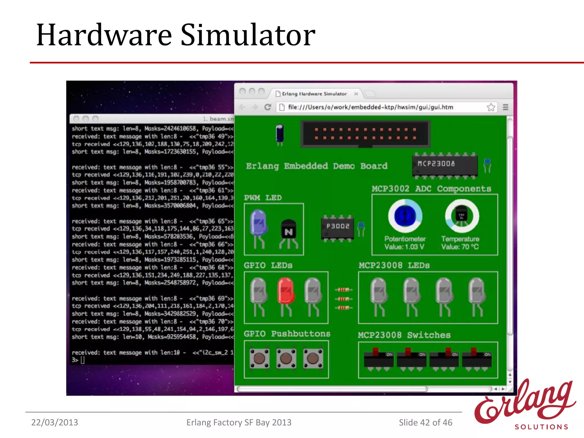 Hardware Simulator

22/03/2013

Erlang Factory SF Bay 2013

Slide 42 of 46

 