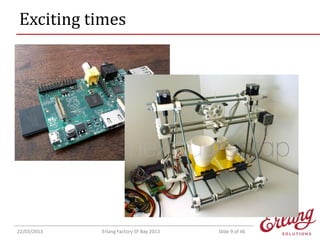 Exciting times

22/03/2013

Erlang Factory SF Bay 2013

Slide 9 of 46

 