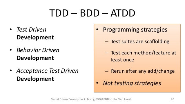 Model-based Testing: Taking BDD/ATDD to the Next Level