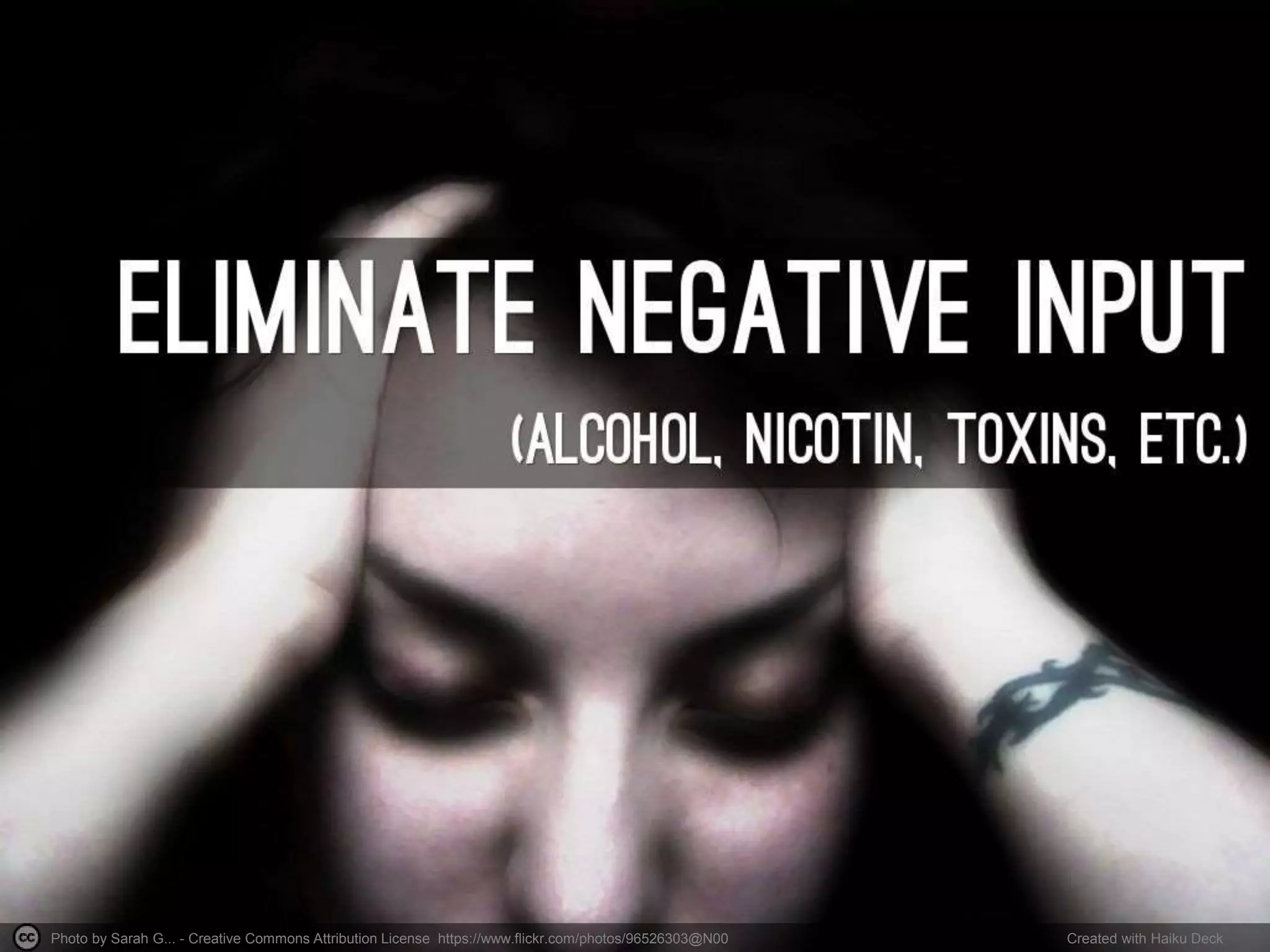 Photo by Sarah G... - Creative Commons Attribution License https://www.flickr.com/photos/96526303@N00 Created with Haiku Deck
 