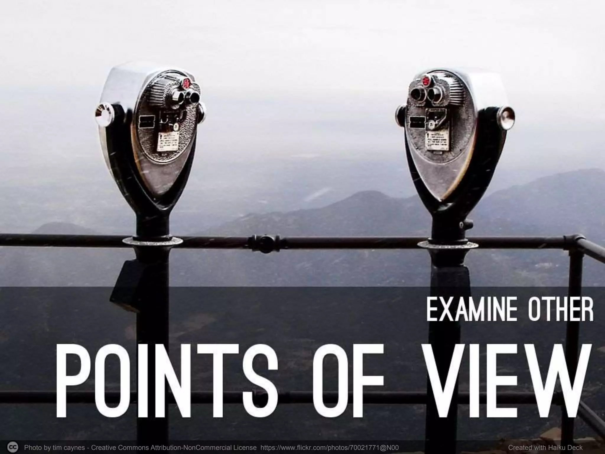 Photo by tim caynes - Creative Commons Attribution-NonCommercial License https://www.flickr.com/photos/70021771@N00 Created with Haiku Deck
 