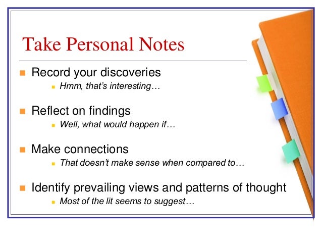 another word for taking notes