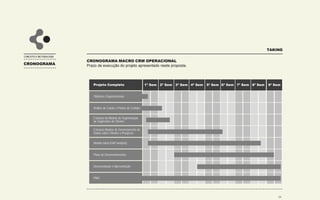 CRM
ESTRUTURA E EQUIPE
ESTRUTURA E
EQUIPE DO PROJETO
 