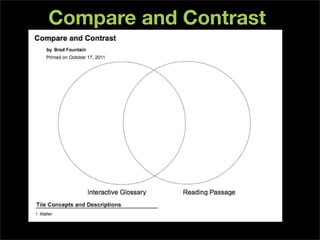 Compare and Contrast
 