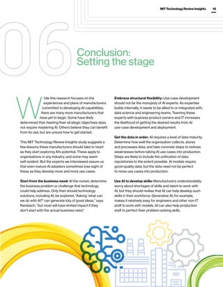 Taking AI to the Next Level in Manufacturing | PDF