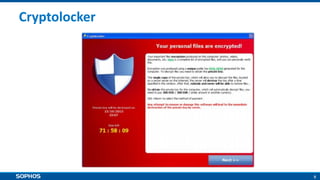 9
Cryptolocker
 
