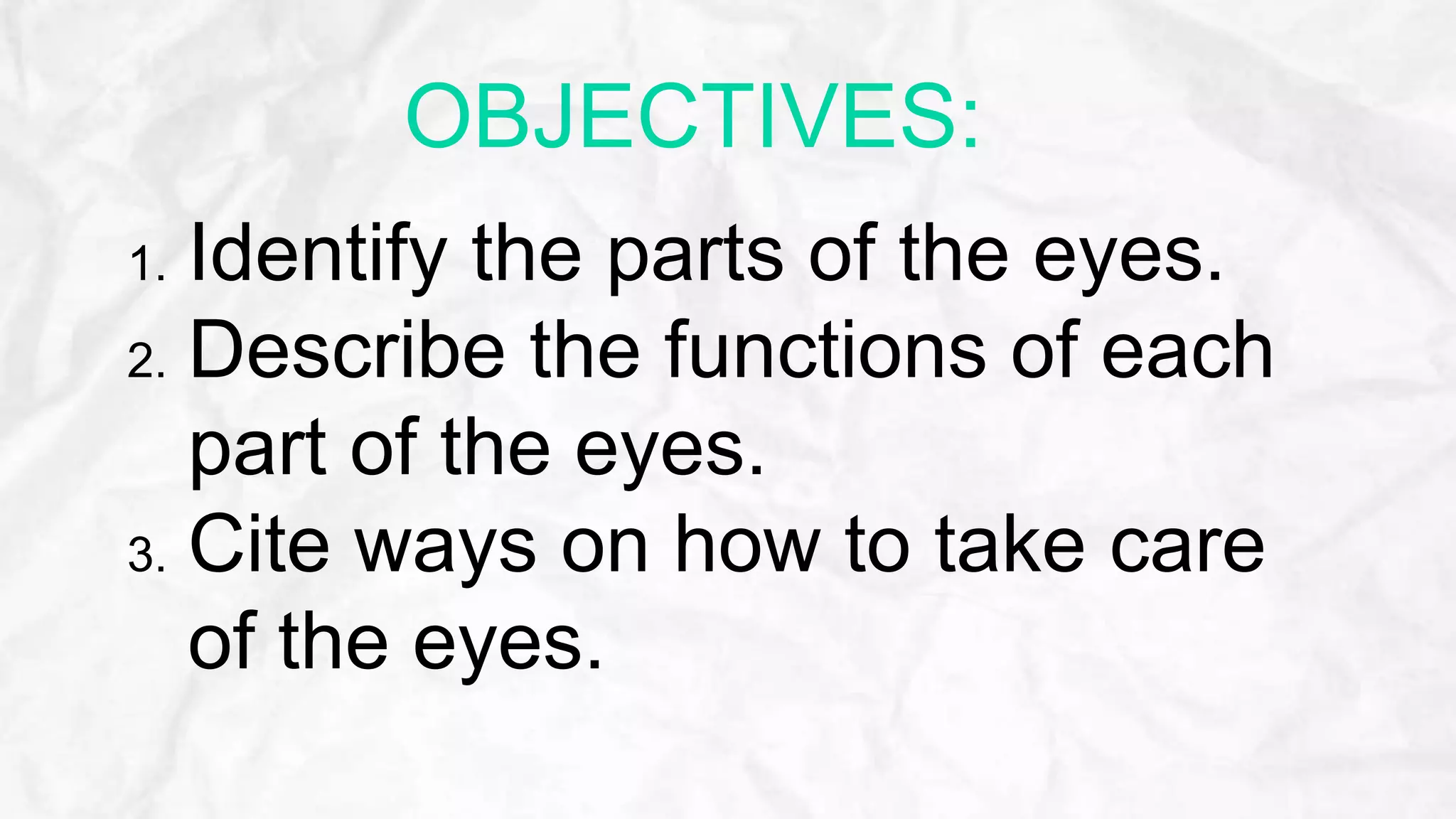 taking care of the eyes.pptx
