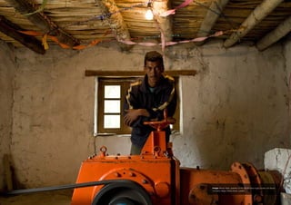 Image: Mutup Tashi, operator of the 30kVA micro-hydro power unit above
Udmaroo village, Nubra block, Ladakh.
 