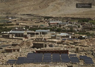 Image: The stand-alone 100kWp solar
photovoltaic power plant at Tangtse, Durbuk
block, Ladakh.
 