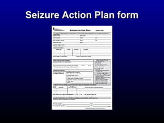 SSeeiizzuurree AAccttiioonn PPllaann ffoorrmm 
 