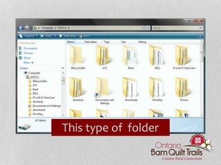 This type of folder
 