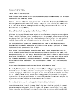 Taking hip hop by storm | PDF