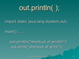 Taking User Input in Java | PPT