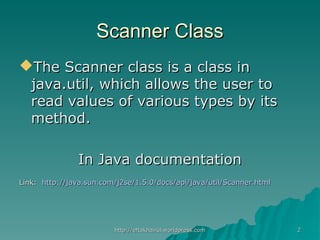 Taking User Input in Java | PPT