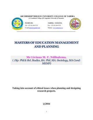 Ethical Issues in Research | PDF