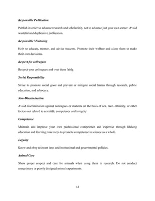 Ethical Issues in Research | PDF