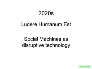 The Big Picture 
Social 
Machines 
More people 
More machines 
Big Data 
Big Compute 
Conventional 
Computation 
“Big Soci...