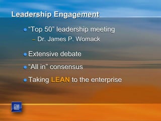 Taking Lean to the Enterprise | PDF