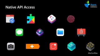 #AzConfDev
Native API Access
 