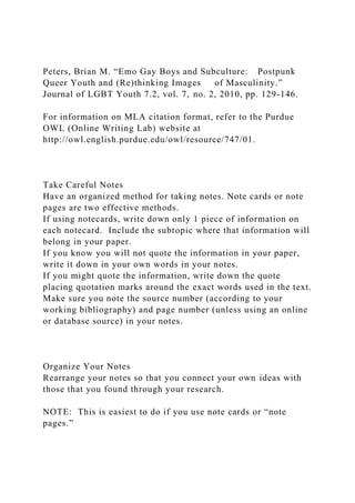 Mla Note Card Examples Taking Notes for ResearcHSample Bibliography Card.docx