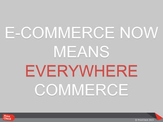 E-COMMERCE NOW
MEANS
EVERYWHERE
COMMERCE
 