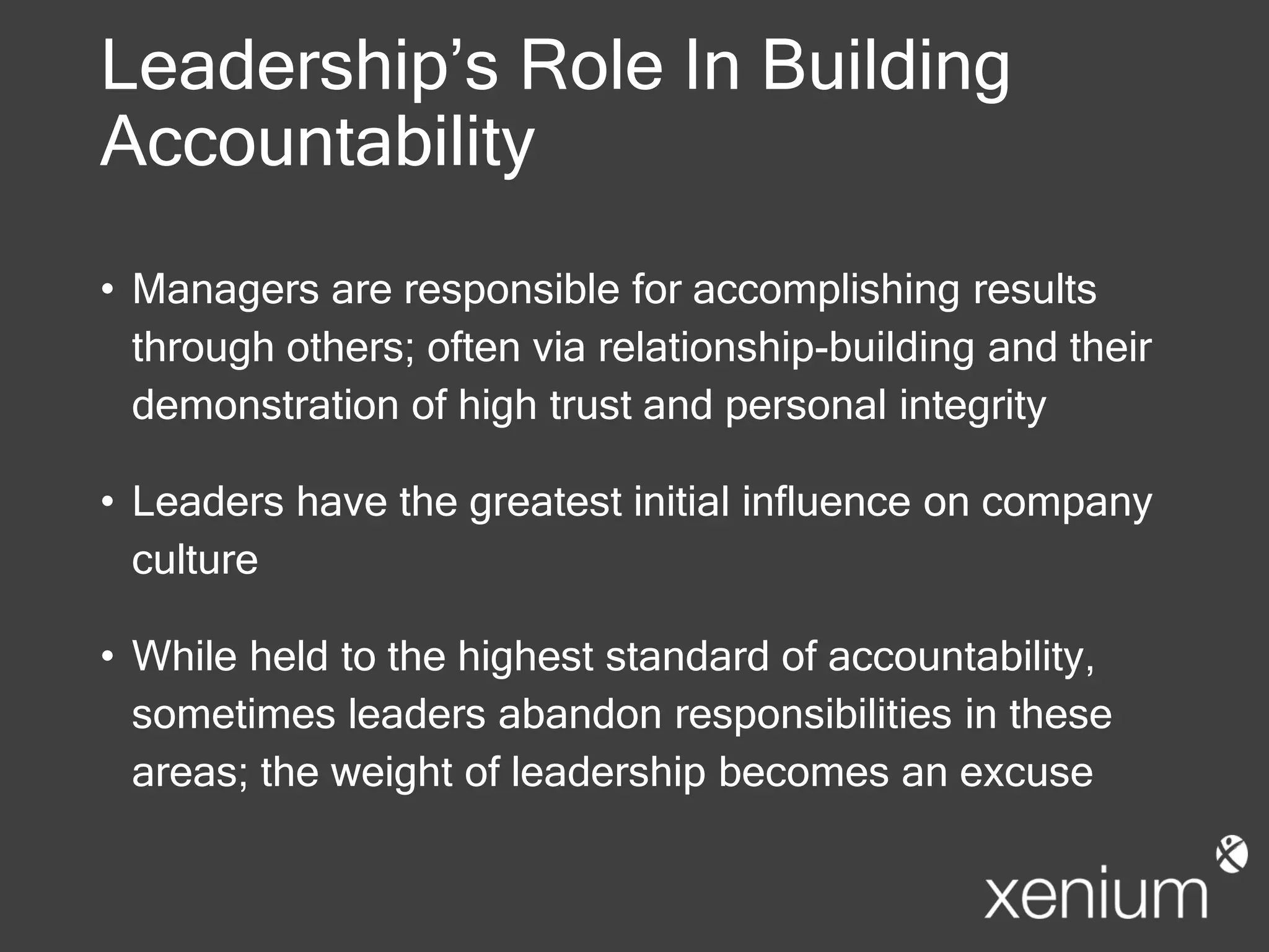 Taking Ownership – How to Create a Culture of Accountability in the ...