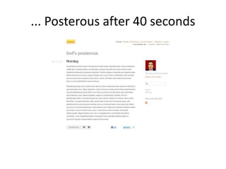 ... Posterous after 40 seconds
 