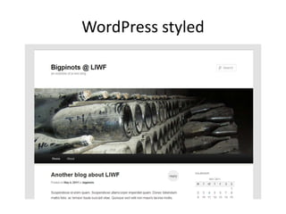WordPress styled
 