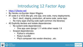 Taking your code to production | PDF