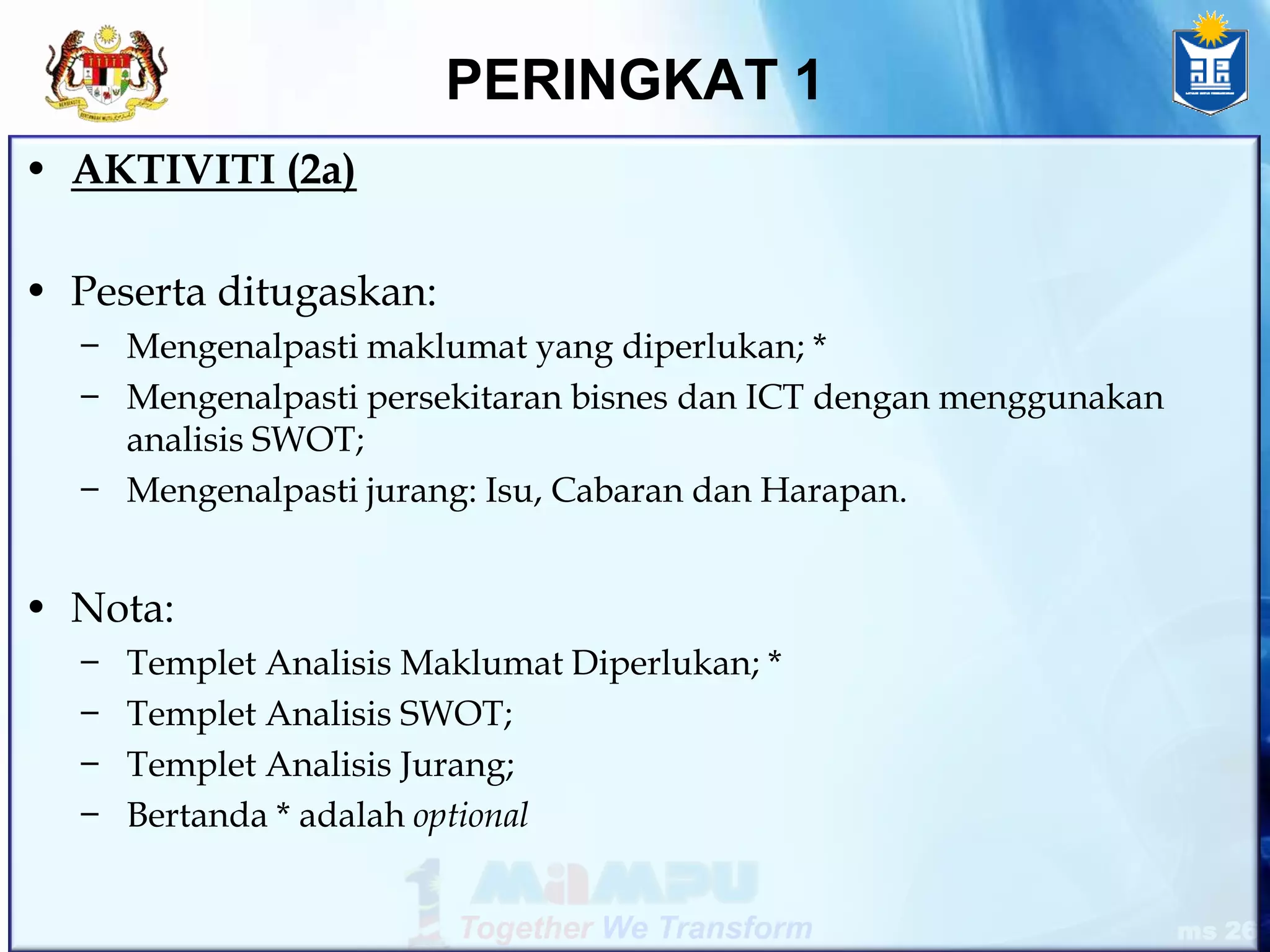 Technology - ICT; transportation