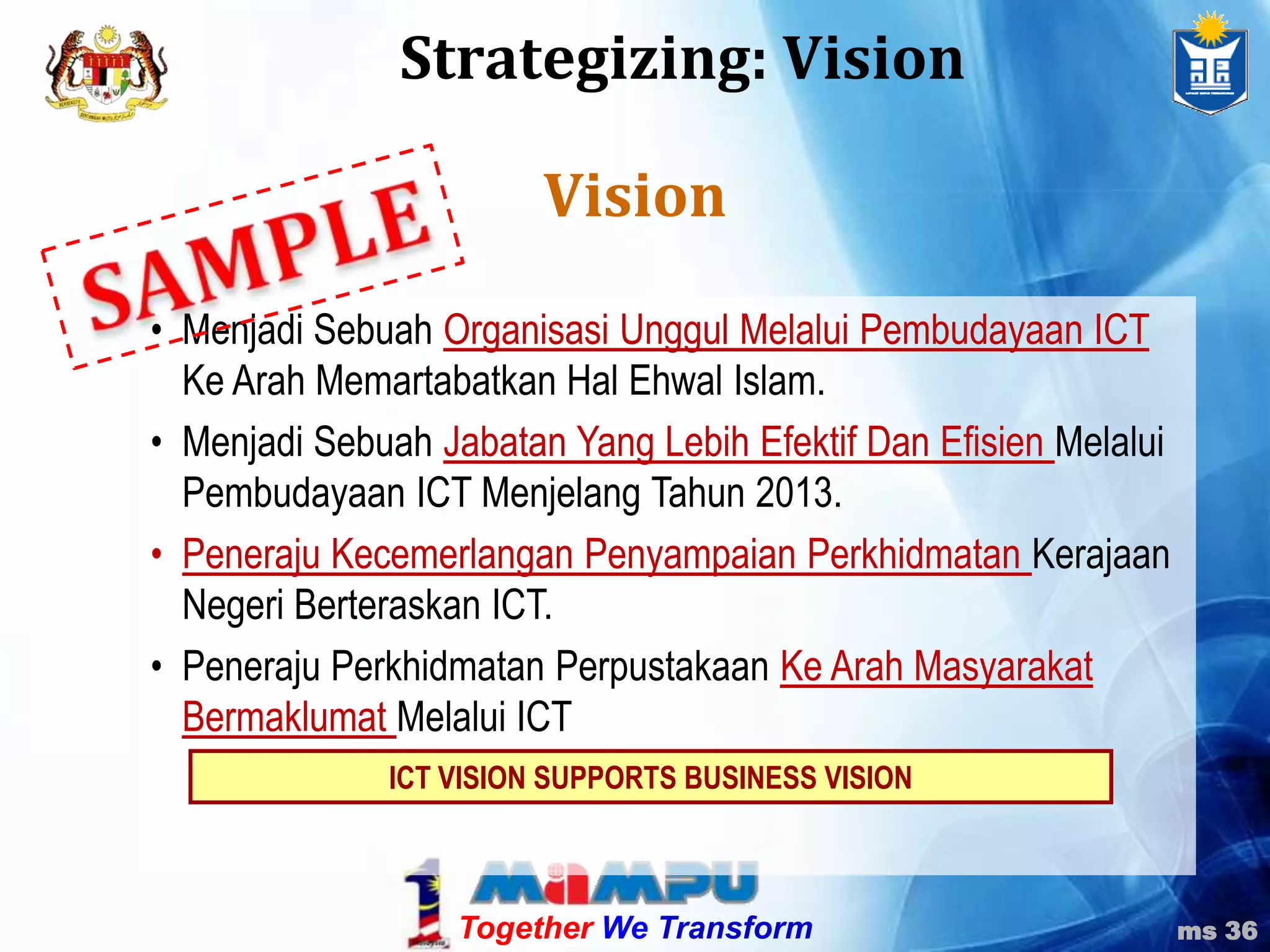 New international relationships/ policies