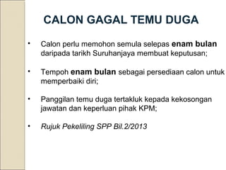Taklimat SPP Temuduga dan Pelantikan Guru