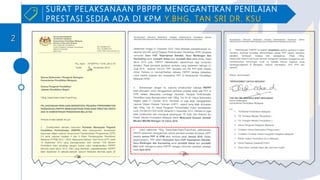 SURAT PELAKSANAAN PBPPP MENGGANTIKAN PENILAIAN
PRESTASI SEDIA ADA DI KPM Y.BHG. TAN SRI DR. KSU
22
 