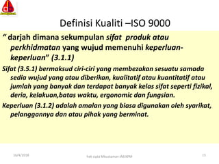 Maksud Iso 9001 Malaysia