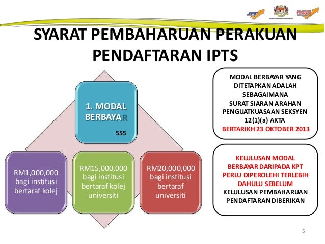 Taklimat Perakuan Pendaftaran Ipts