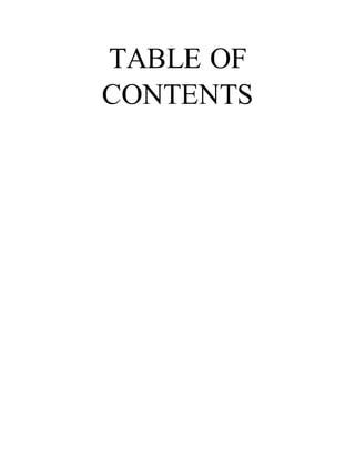 TABLE OF
CONTENTS
 