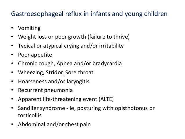 Gastroesophageal Reflux Disease in Children