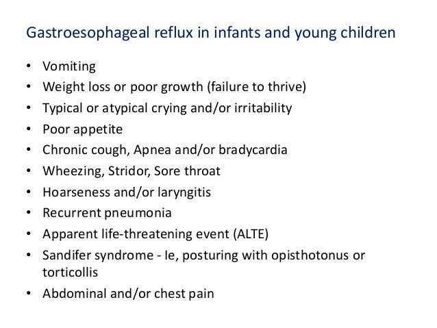 Gastroesophageal Reflux Disease in Children