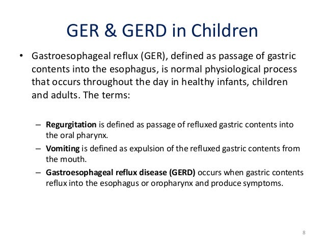 Gastroesophageal Reflux Disease In Children gastroesophageal reflux disease in children